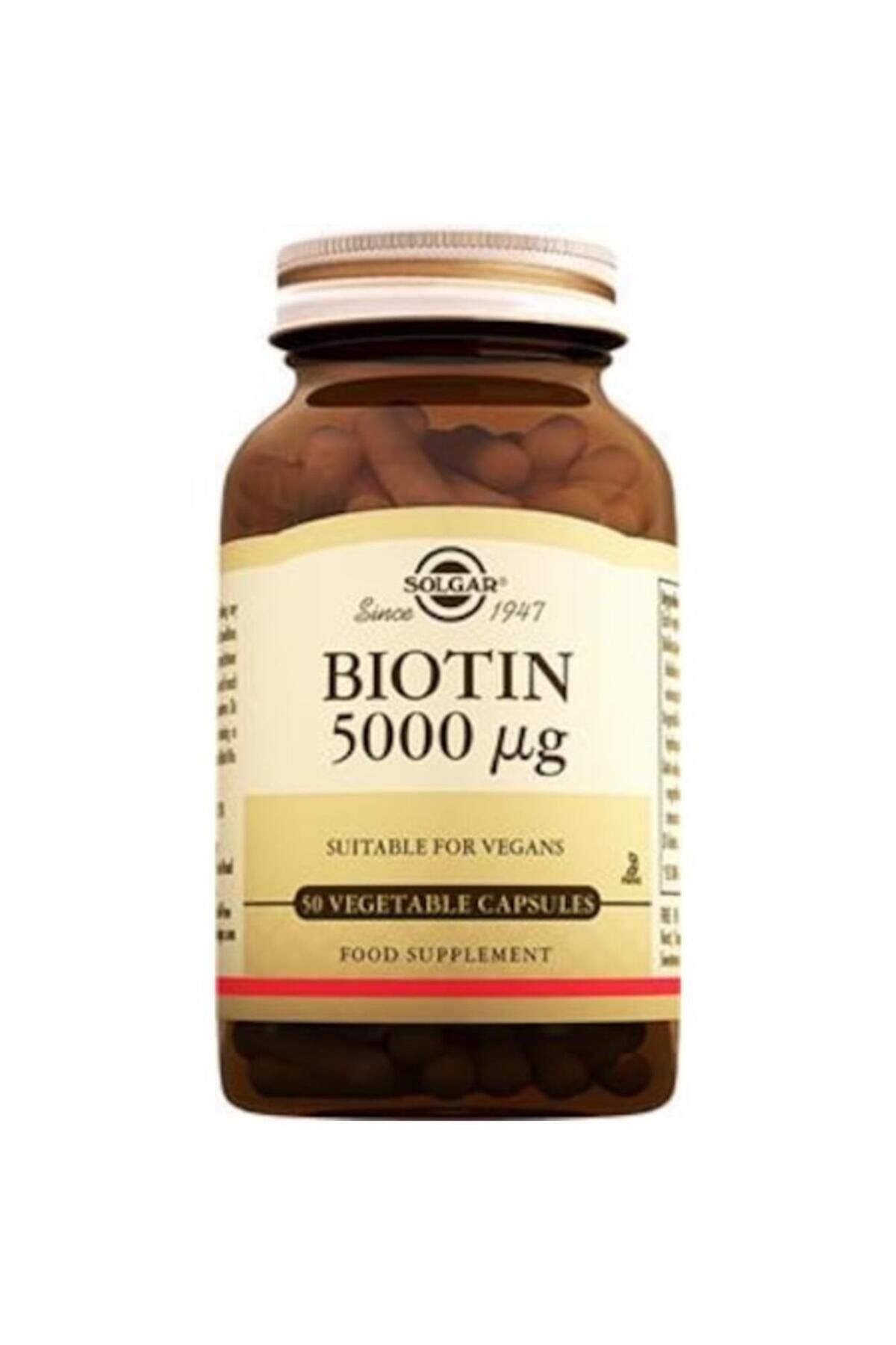 Solgar Biotin 5000 Mcg 50 Kapsül