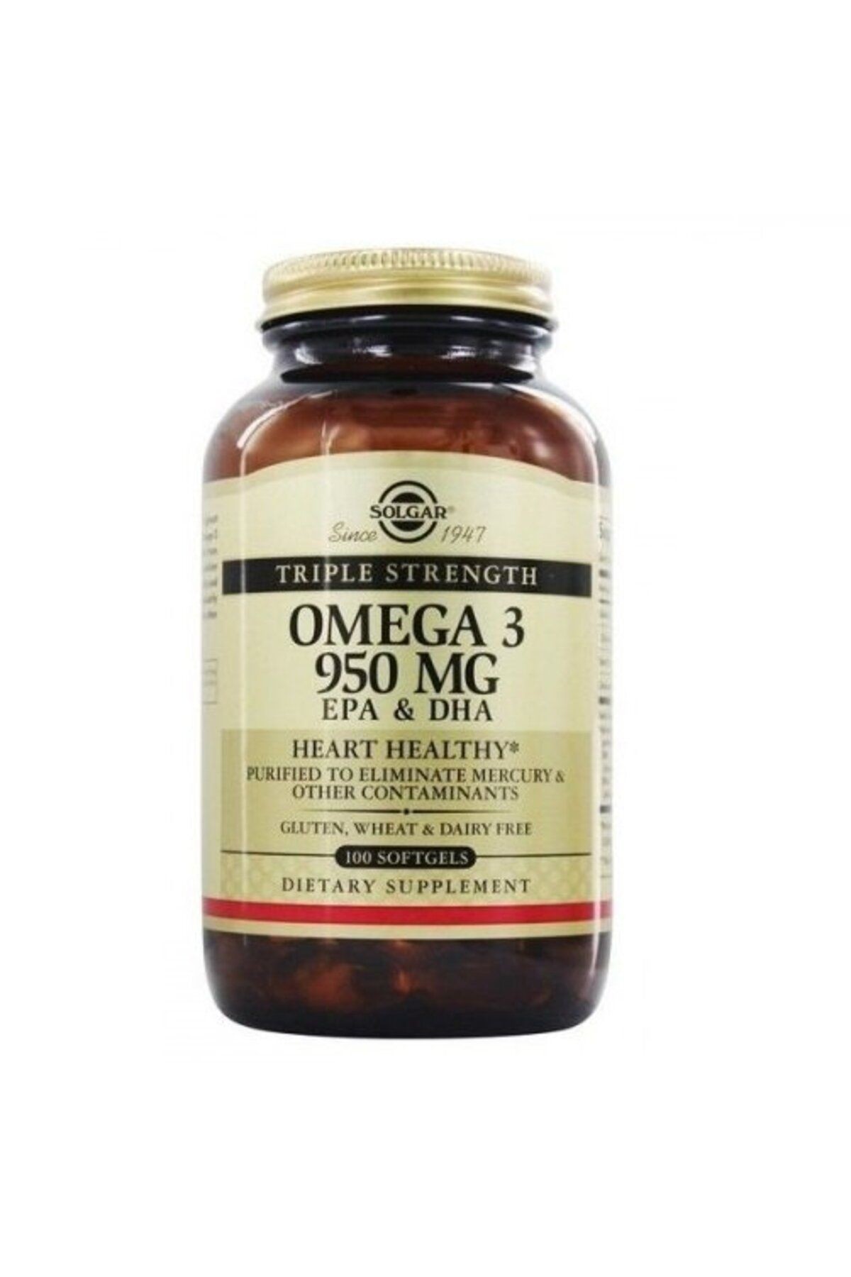 Solgar Omega-3 950 SoftGel 100 Kapsül