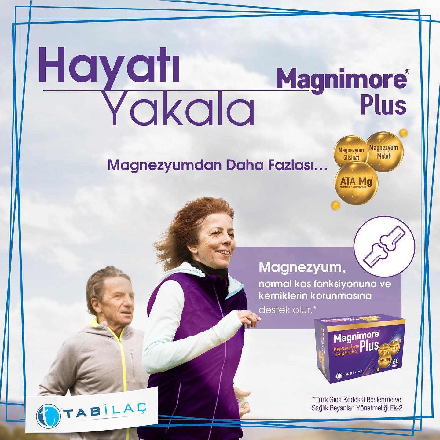 Magnimore Plus 60 Magnezyum Içeren Takviye Edici Gıda