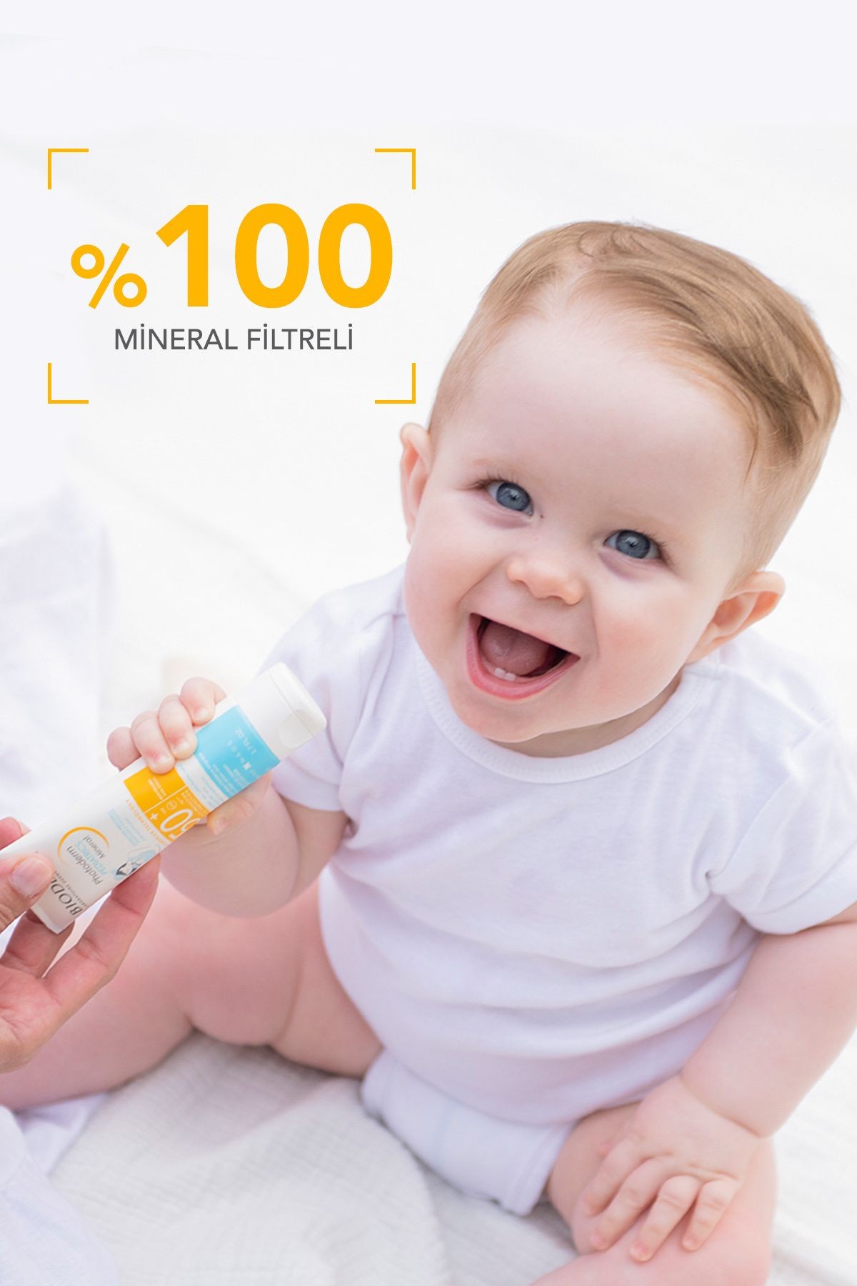 Bioderma Photoderm Pediatrics Mineral SPF50+ Yenidoğan Bebek, Çocuk Çok Yüksek Korumalı Güneş Kremi 50 gr