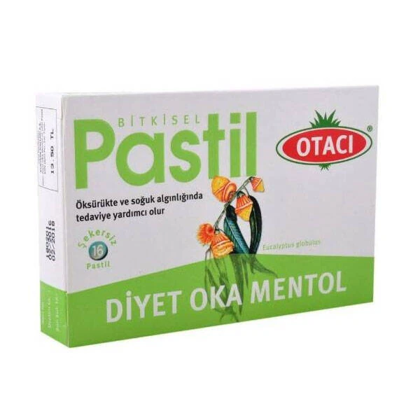 OTACI OKA MENTOL ŞEKERSİZ 16 PASTİL