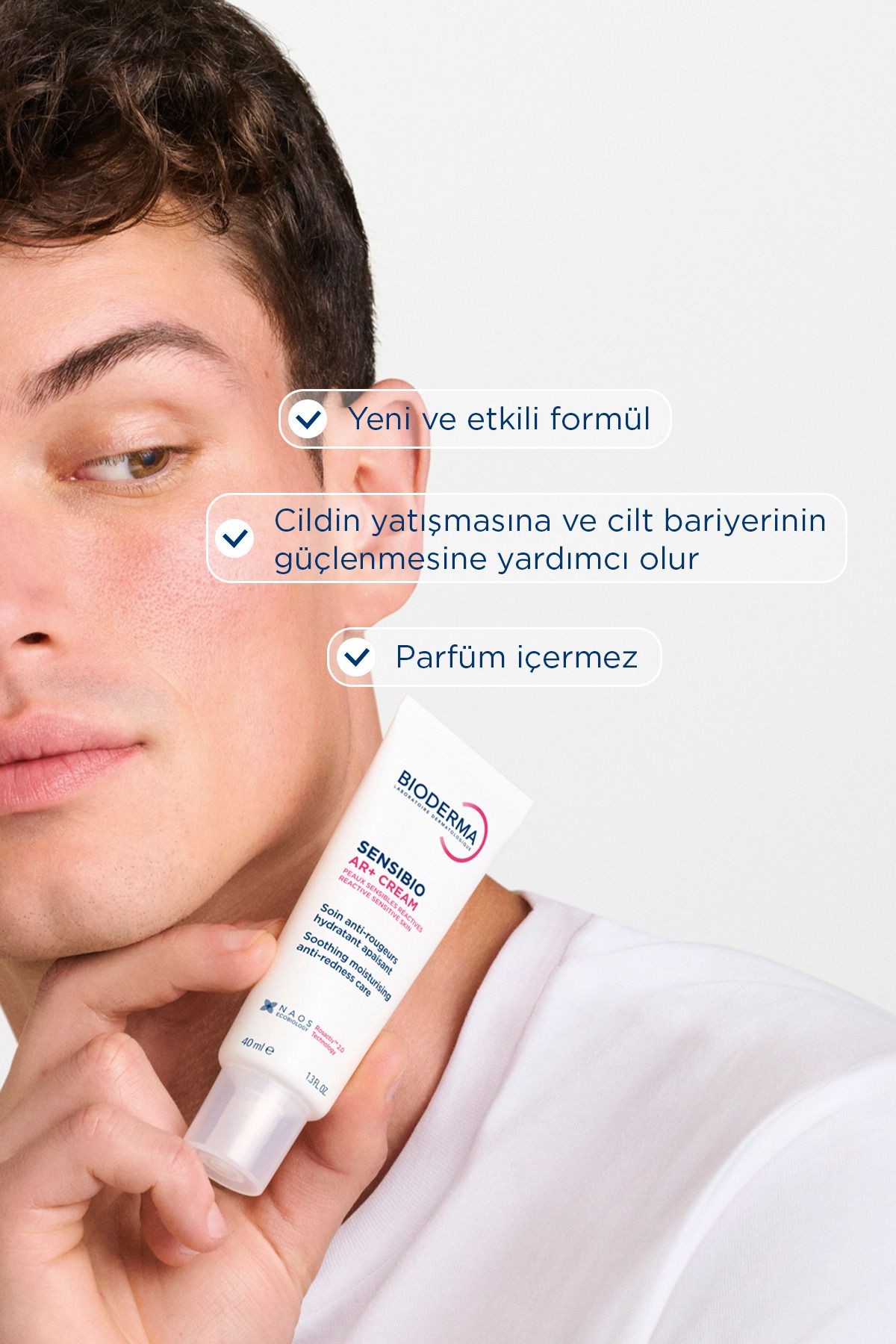 Bioderma Sensibio AR+ Rozasea Eğilimli Hassas Ciltler için Kızarıklık Karşıtı Nemlendirici Bakım Kremi 40 ml