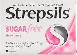 STREPSILS SEKERSIZ CILEKLI PASTIL 16 PASTILLIK BLI
