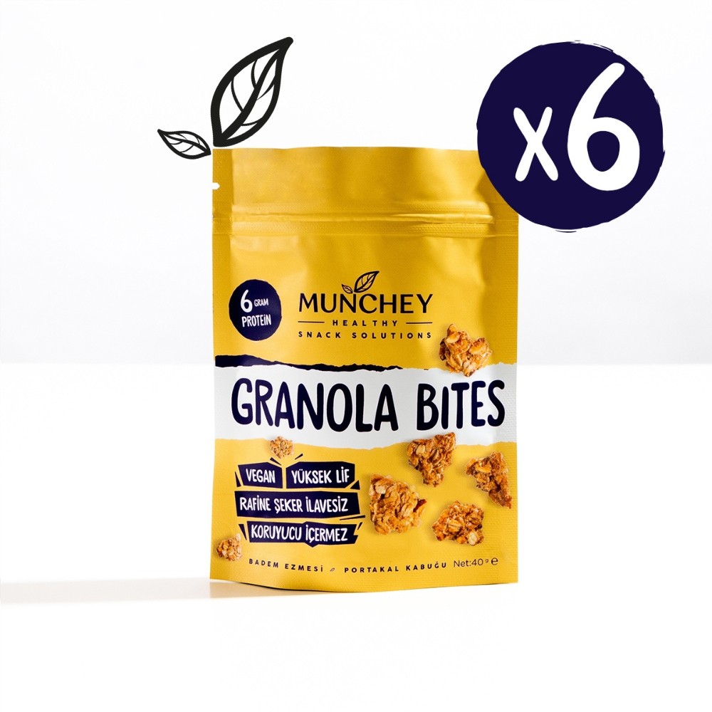 40gr 6'li Granola Bites Badem