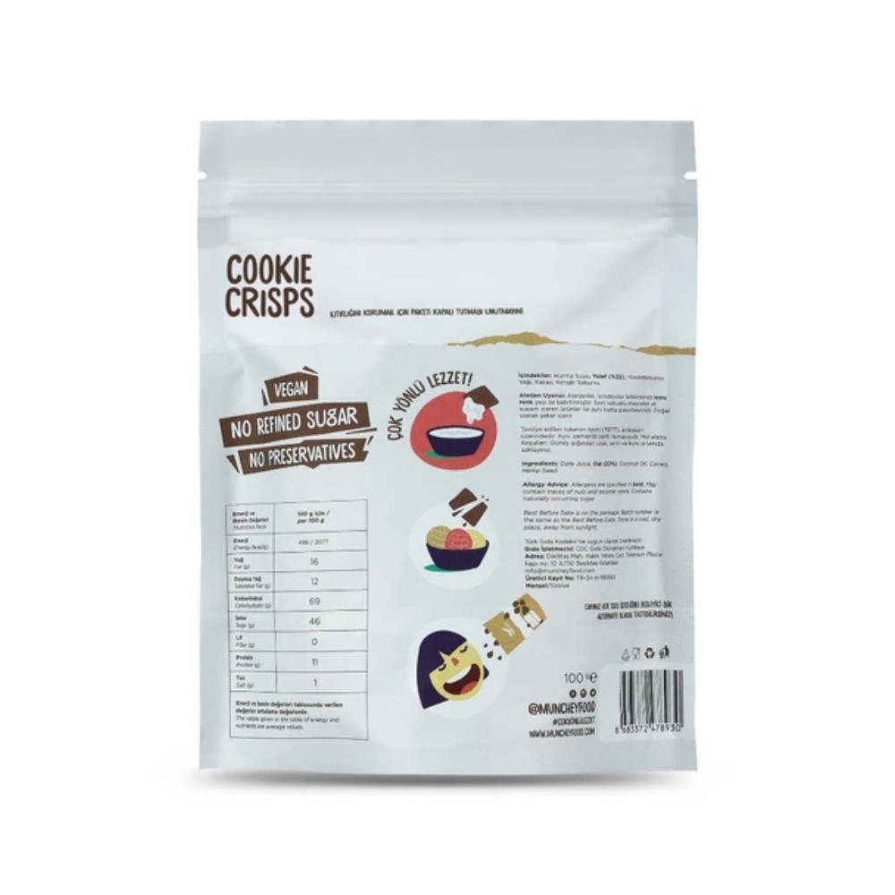 100gr 6'lı Cookie Crisps Kakao