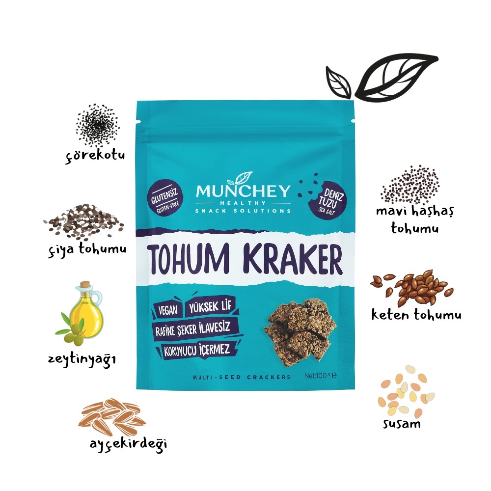 100gr Deniz Tuzlu Tohum Kraker