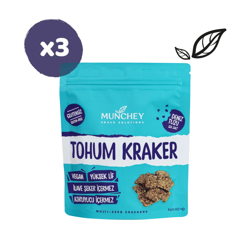 40gr 3'lü Deniz Tuzlu Tohum Kraker