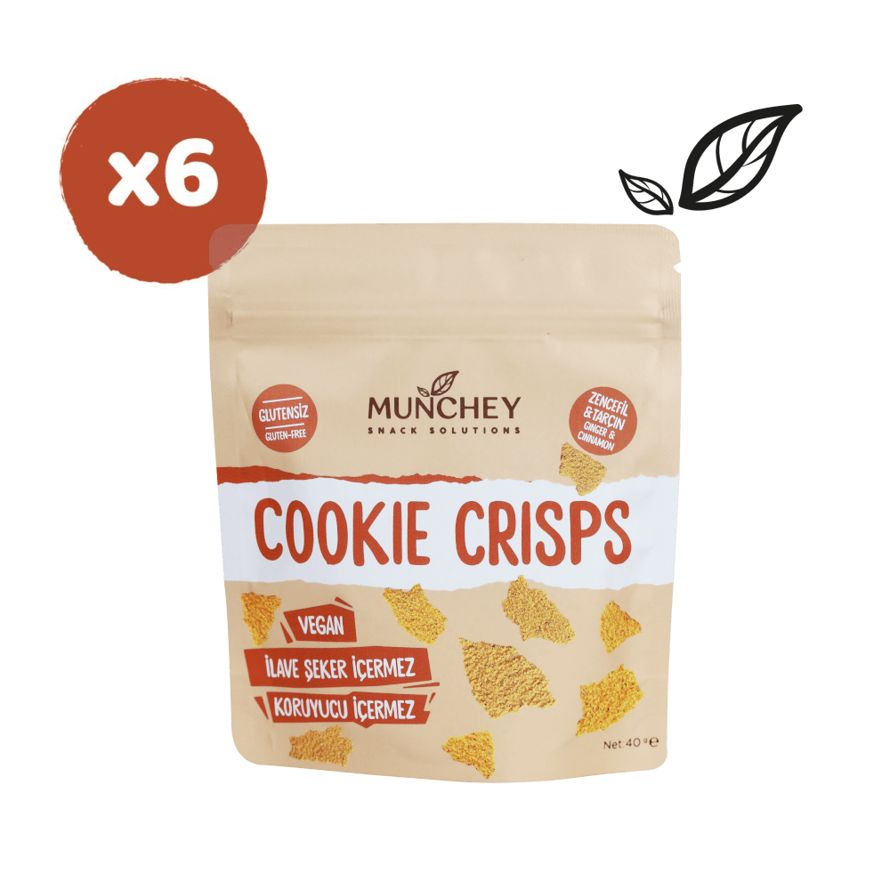 40gr 6'lı Cookie Crisps Zencefil & Tarçın