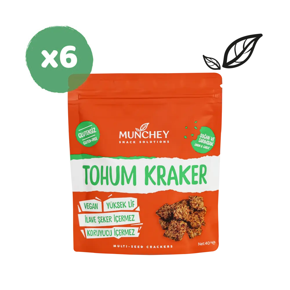 40gr 6'lı SoğanSarımsaklı Tohum Kraker