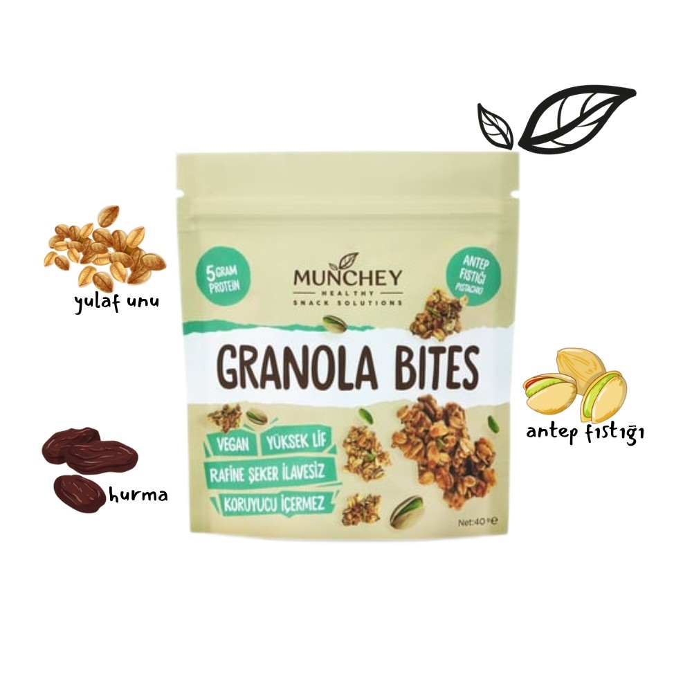 40gr Antep Fıstıklı Granola Bites