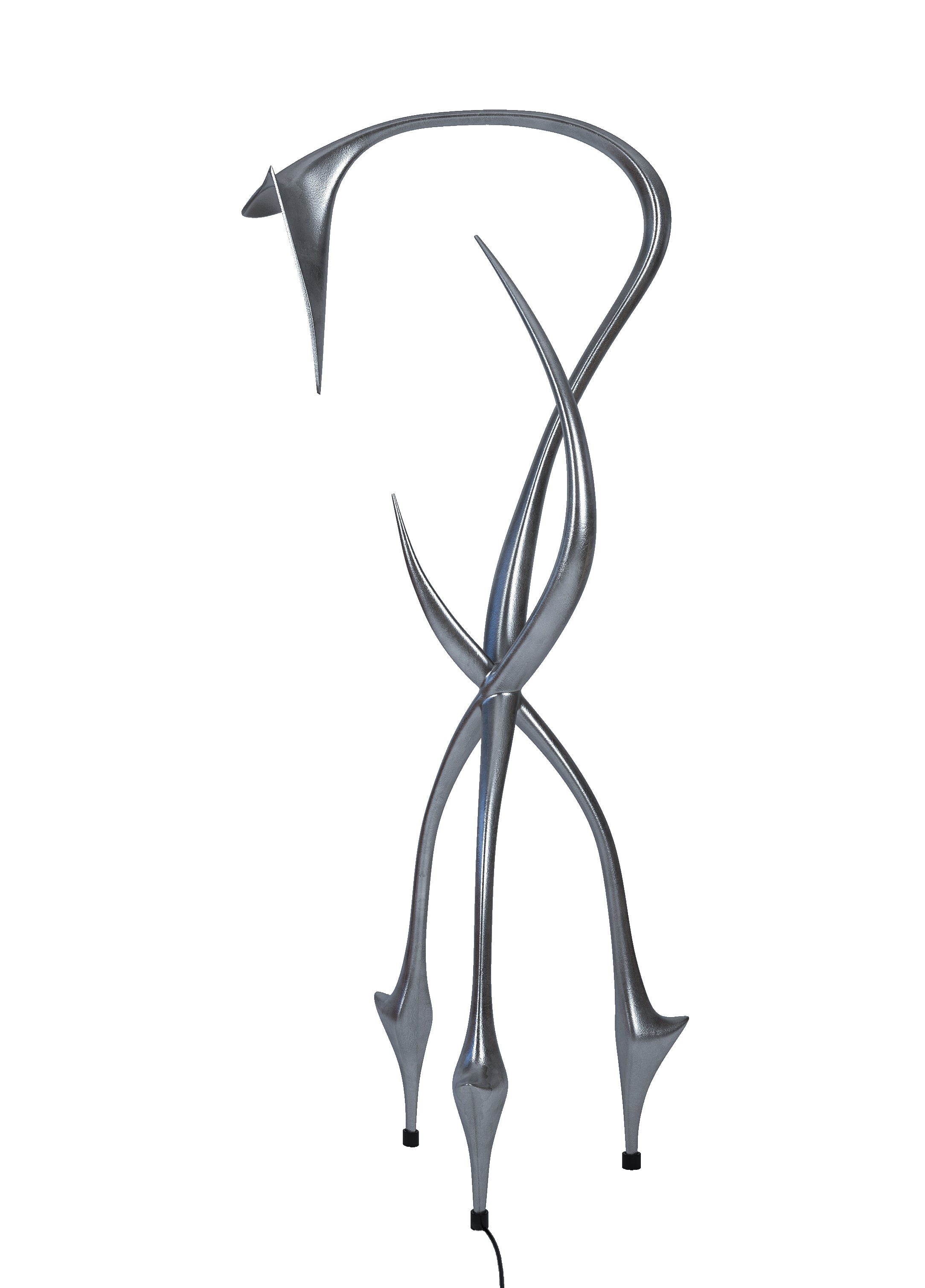 Pan / Silver Leaf / Floor Lamp