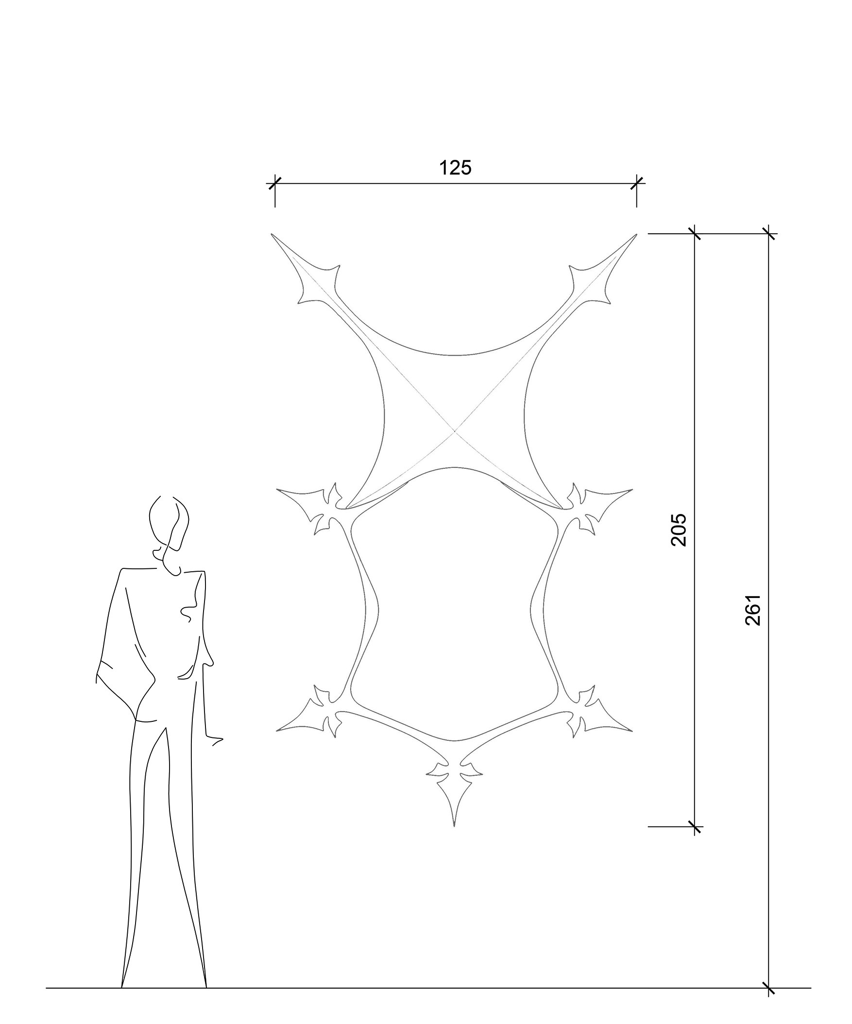 Milk & Mirror 205 cm / Mirror