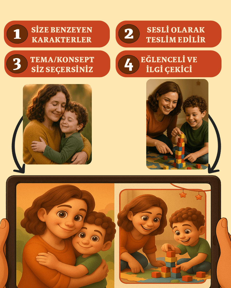 Çocuğunuza Özel Dijital & Fiziksel Sesli Kitap