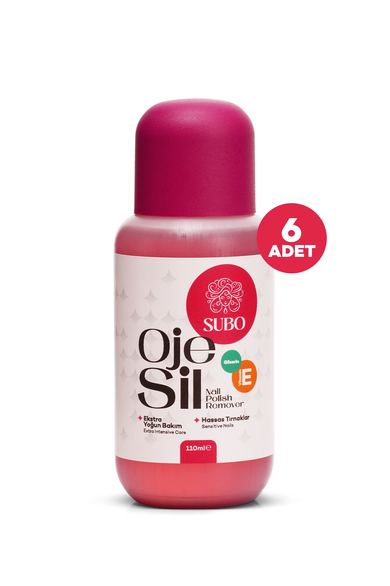 SUBO ASETON EXTRA YOĞUN BAKIM 6 X 110  ml