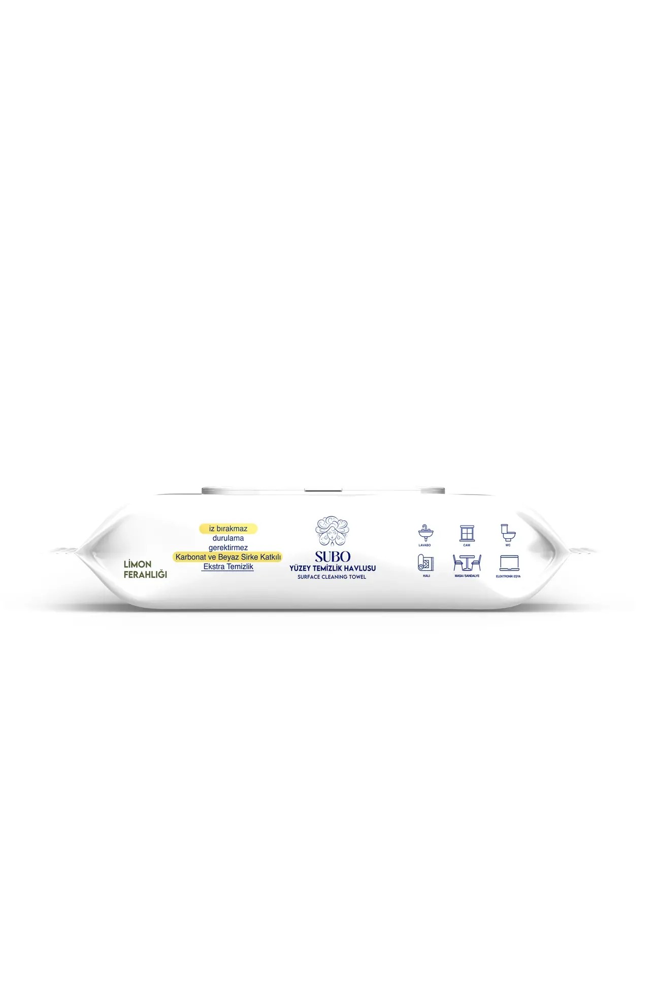 SUBO YÜZEY TEMİZLİK HAVLUSU 50 'Lİ  LİMON 12X50