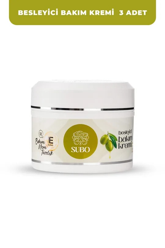 SUBO  BESLEYİCİ BAKIM  KREMİ ZEYTİNYAĞI 3X250 ml