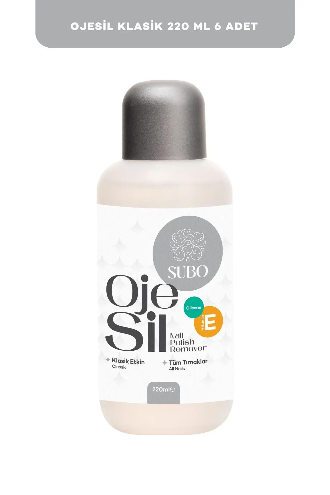 SUBO ASETON KLASİK ETKİN 6X220  ml