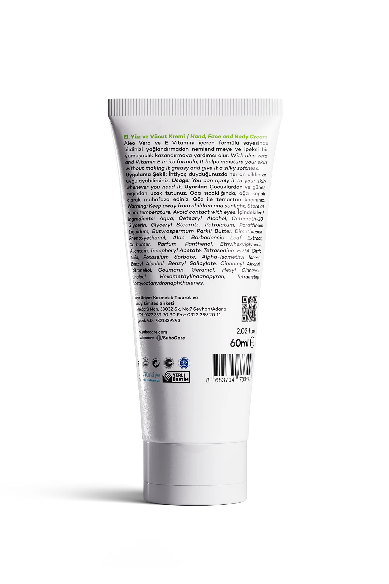 SUBO GÜNLÜK BAKIM KREMİ ALOE VERA 3X60 ML