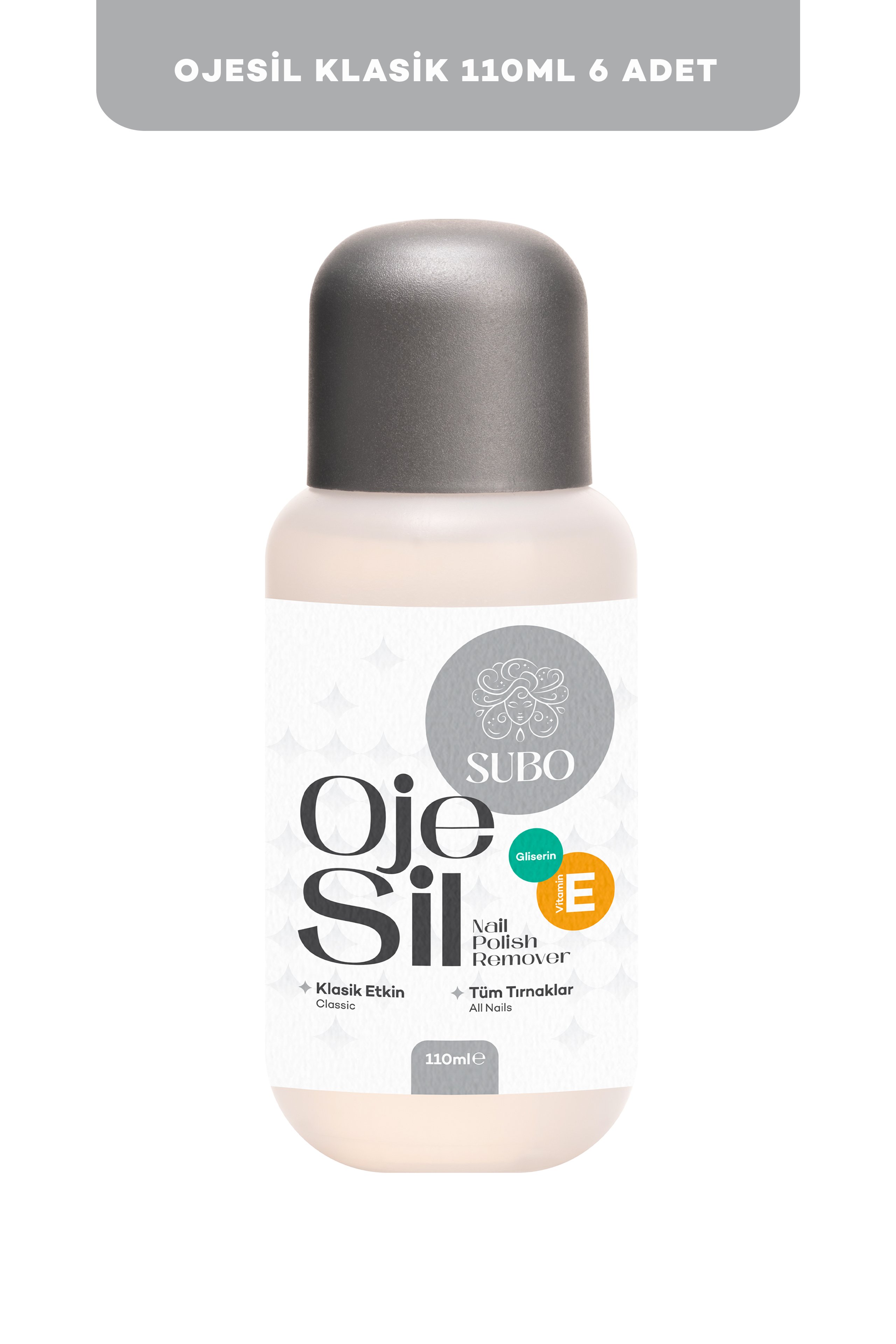 SUBO ASETON KLASİK ETKİN  6 X110  ml