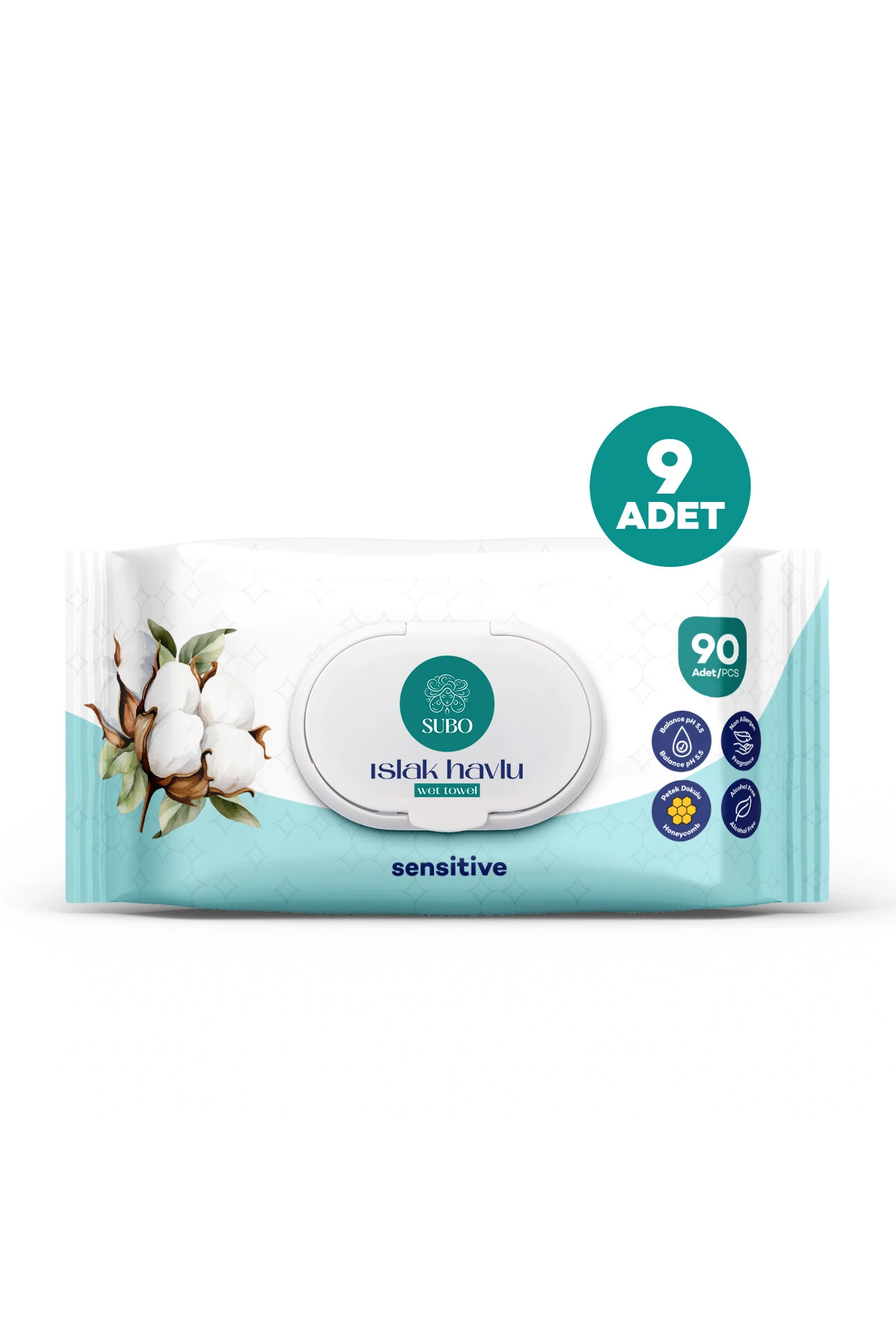 SUBO ISLAK HAVLU 90 'LI SENSİTİVE 9X90