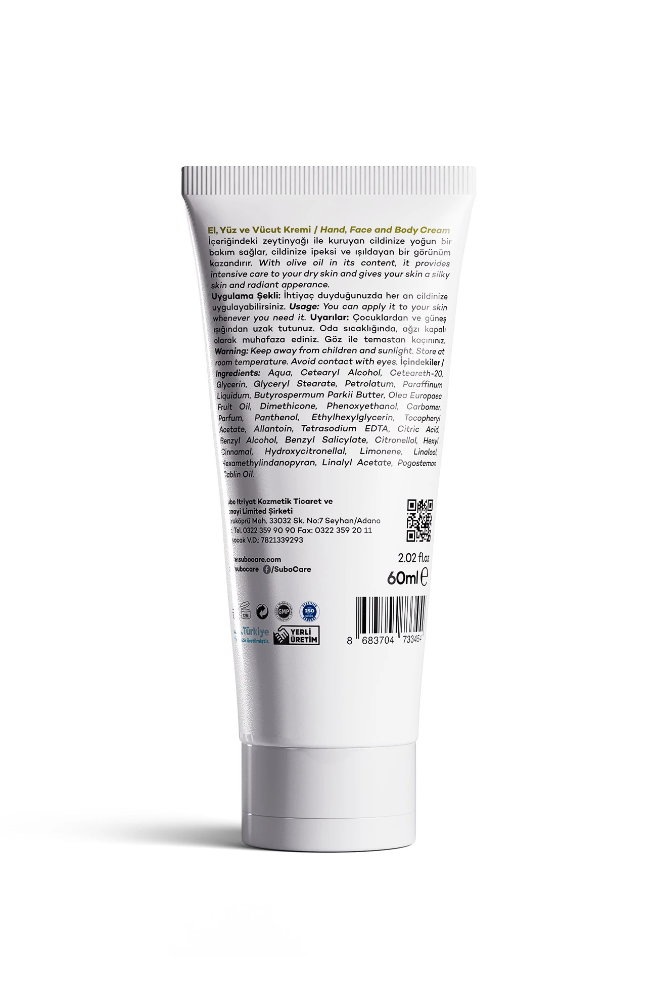 SUBO  BESLEYİCİ BAKIM  KREMİ ZEYTİNYAĞI 3X60 ML