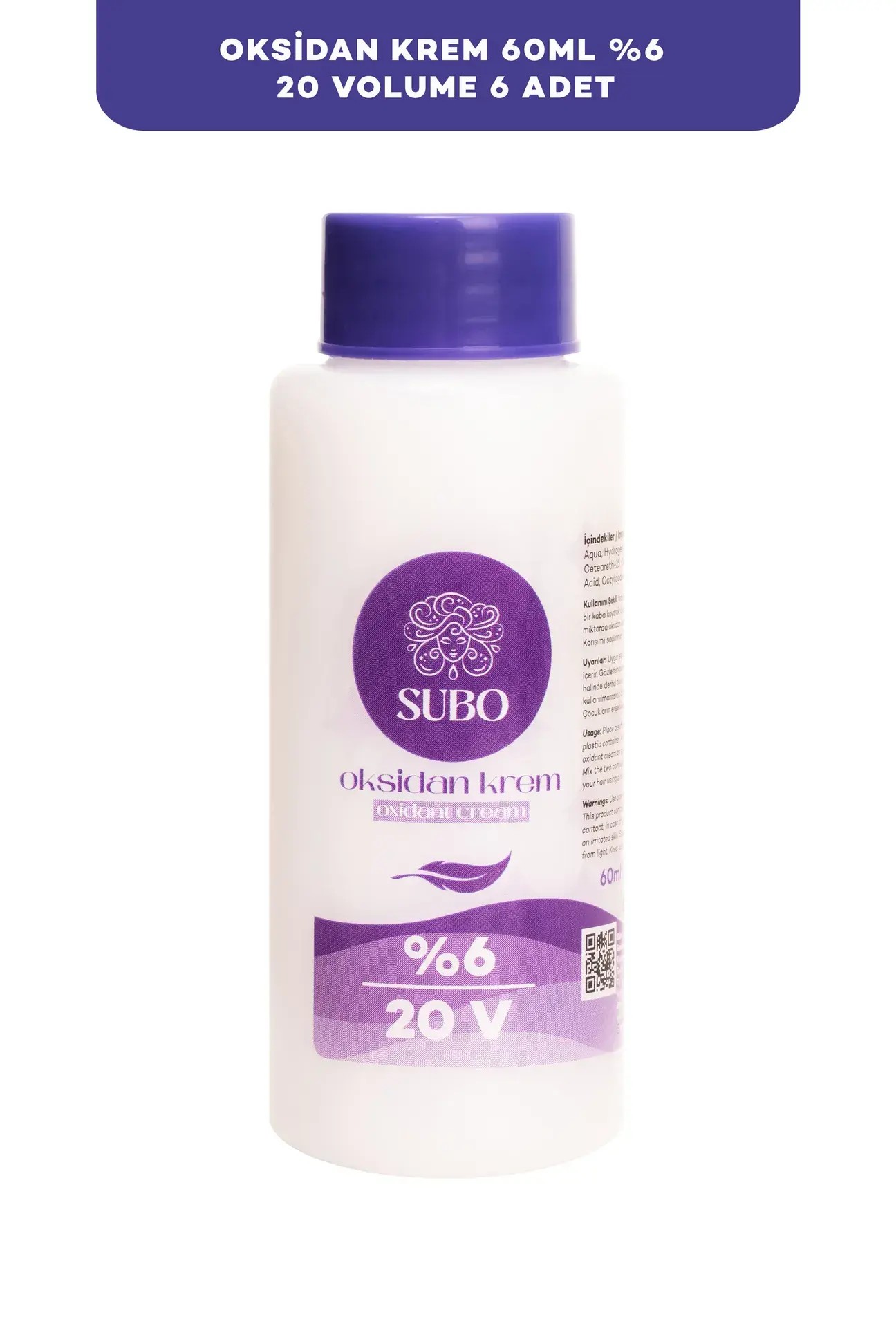 SUBO OKSİDAN KREM %6 20 VOLUME 6X60 ml