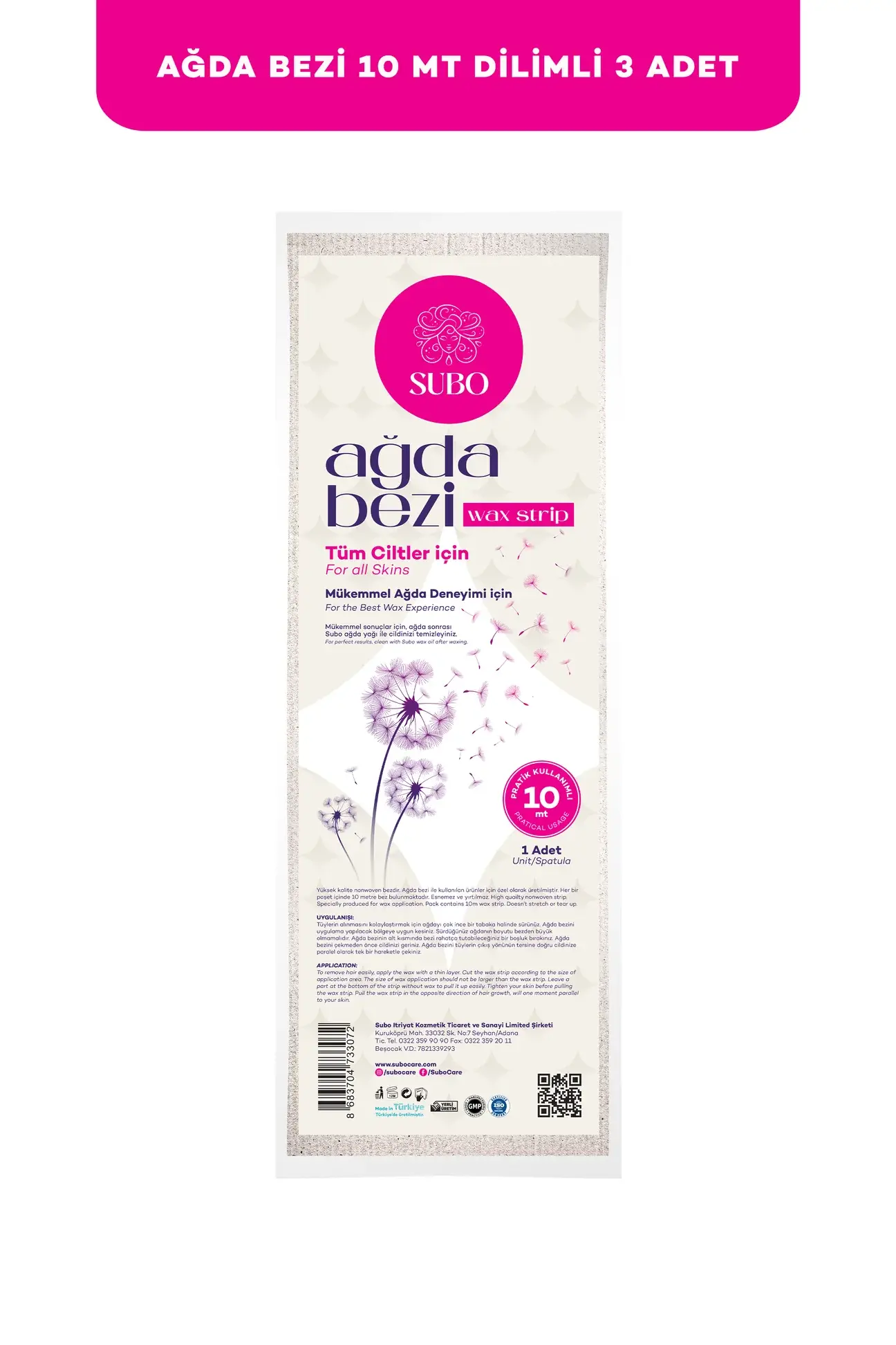 SUBO AĞDA BEZİ 3X10 MT DİLİ ml