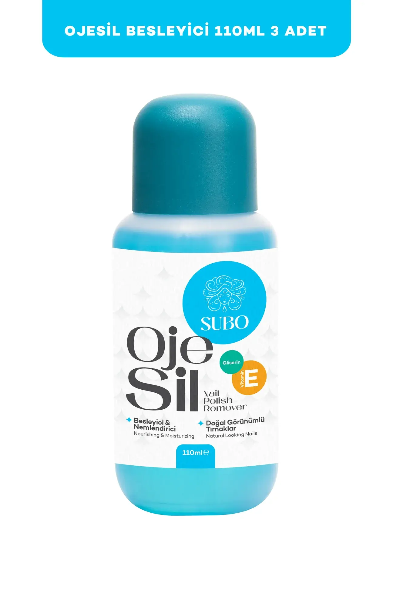 SUBO ASETON BESLEYİCİ & NEMLENDİRİCİ  3 X 110  ml