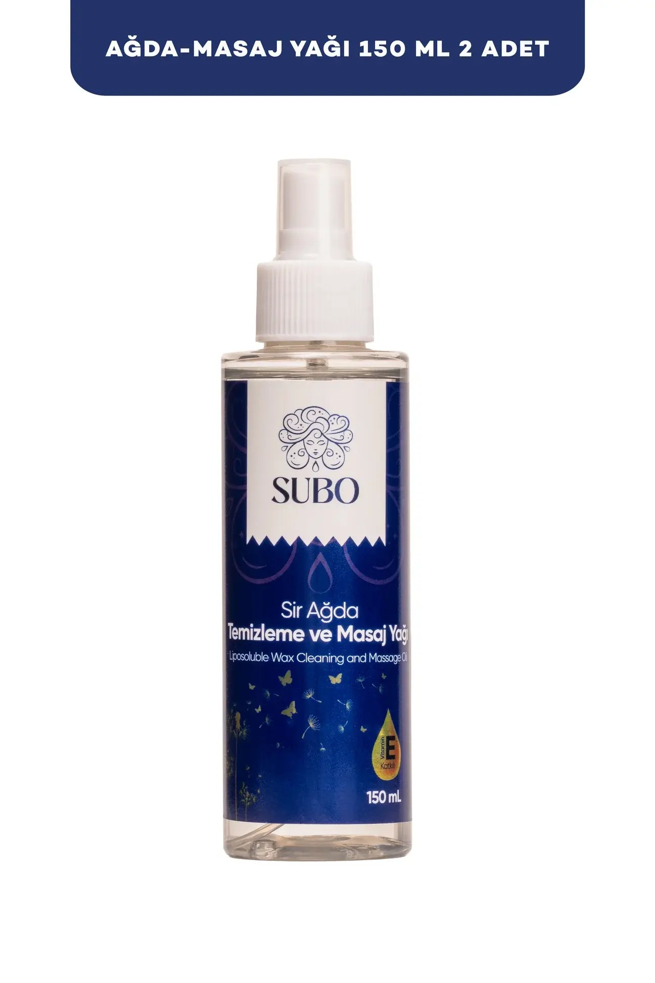 SUBO AĞDA TEMİZLEME ve MASAJ YAĞI 2X150  ml