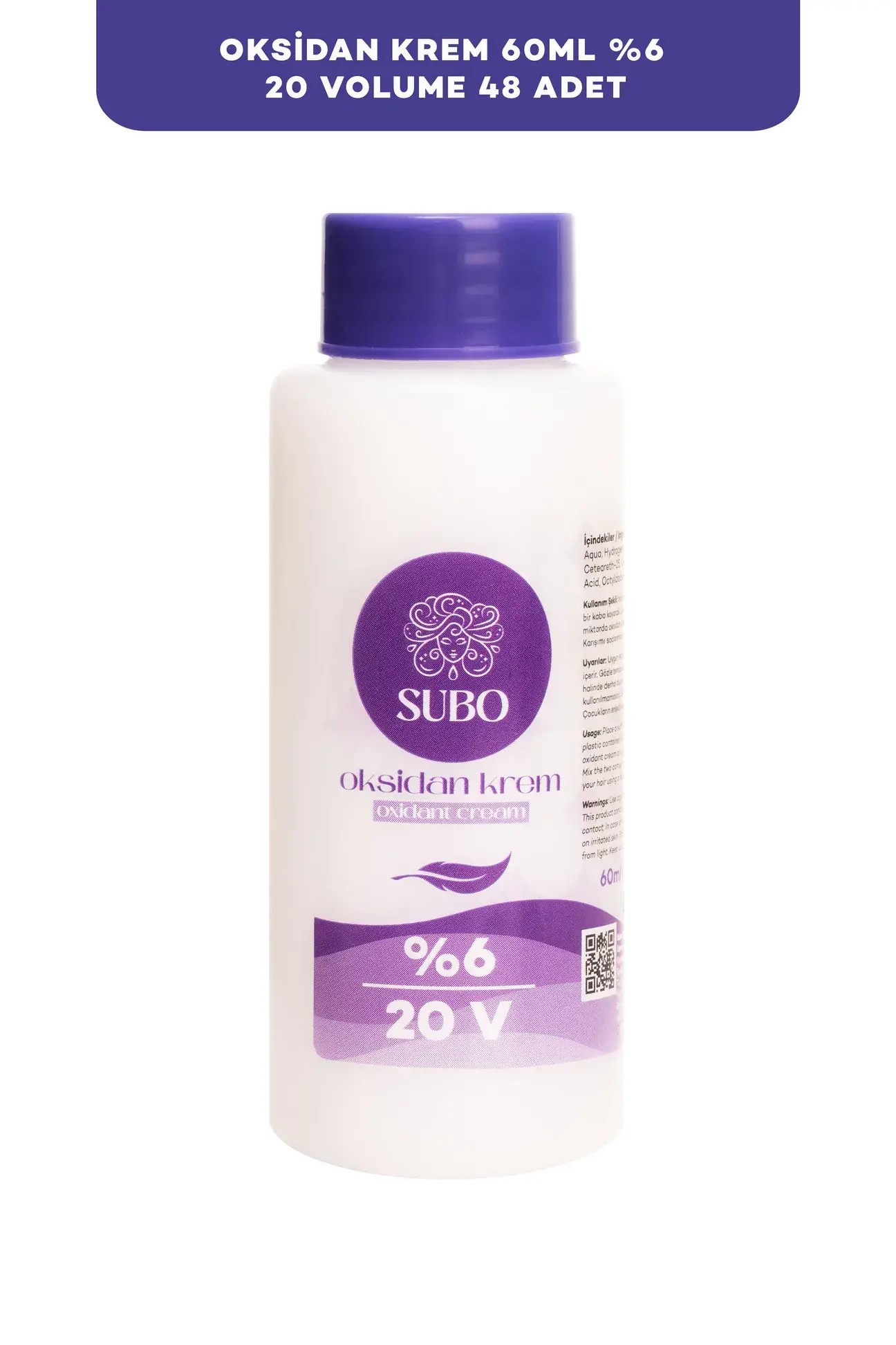 SUBO OKSİDAN KREM %6 20 VOLUME 48X60 ml