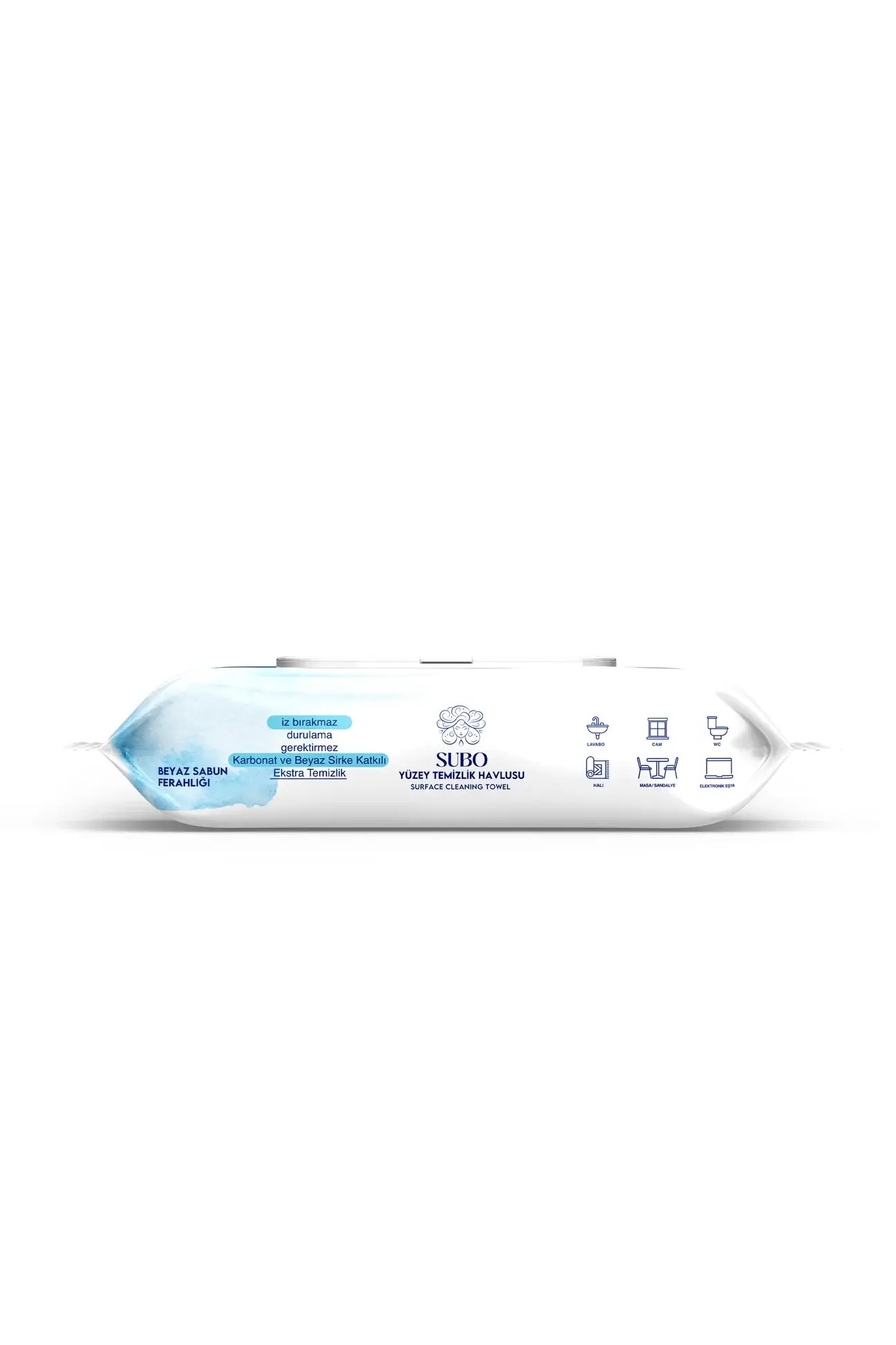 SUBO YÜZEY TEMİZLİK HAVLUSU 50 'Lİ  BEYAZ SABUN 3X50