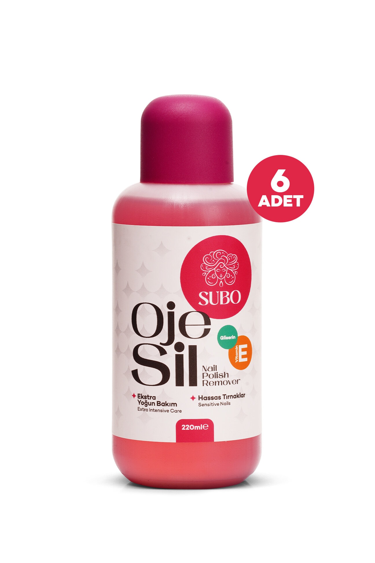 SUBO ASETON EXTRA YOĞUN BAKIM  6X220  ml