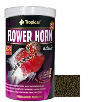 Tropical Flower Horn Adult Pellet 1000ml/380gr