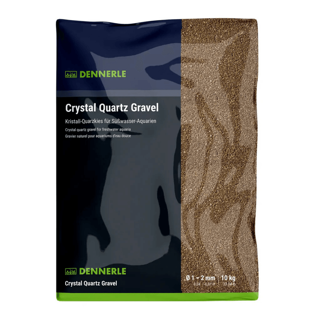 Dennerle Crystal Quartz Gravel Dark Brown 10kg