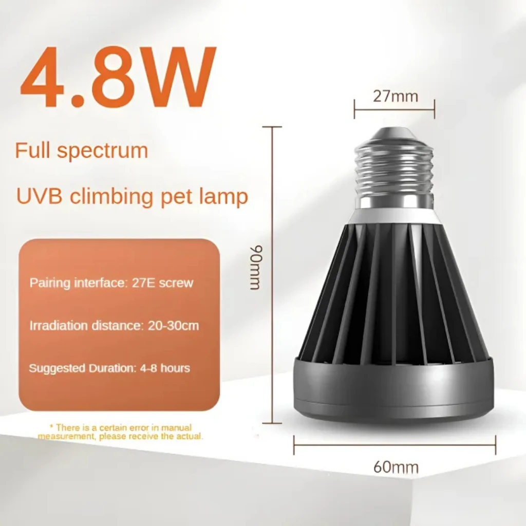 Yikeda Full Spectrum UVA+UVB Sürüngen Aydınlatma 4.8W