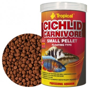 Tropical Cichlid Carnivore Small Pellet 250ml/90gr