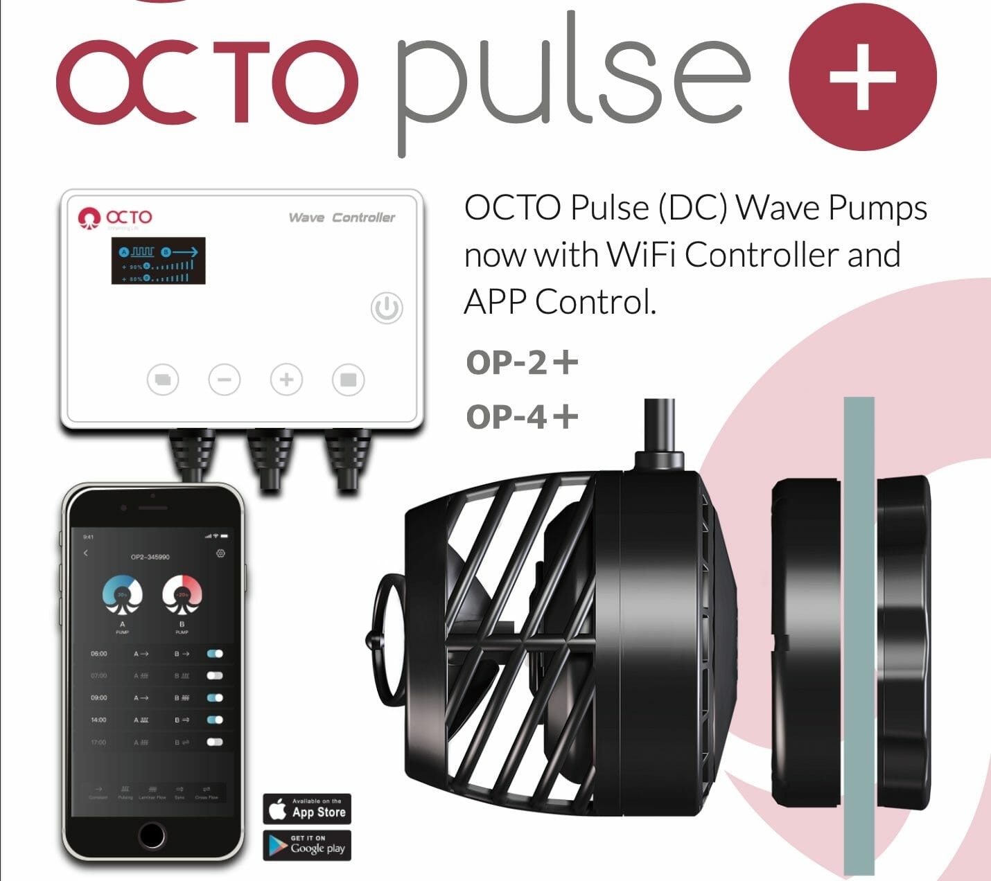 Reef Octopus - OP-2+ Wave Pump Dalga Motoru (Wifi Bağlantılı)