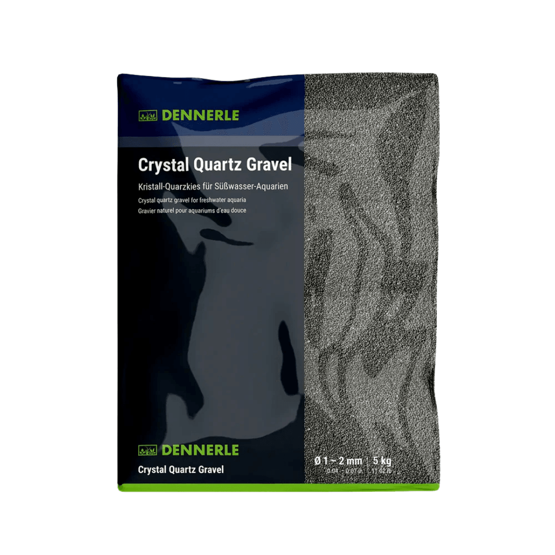 Dennerle Crystal Quartz Gravel Diamond Black 5kg