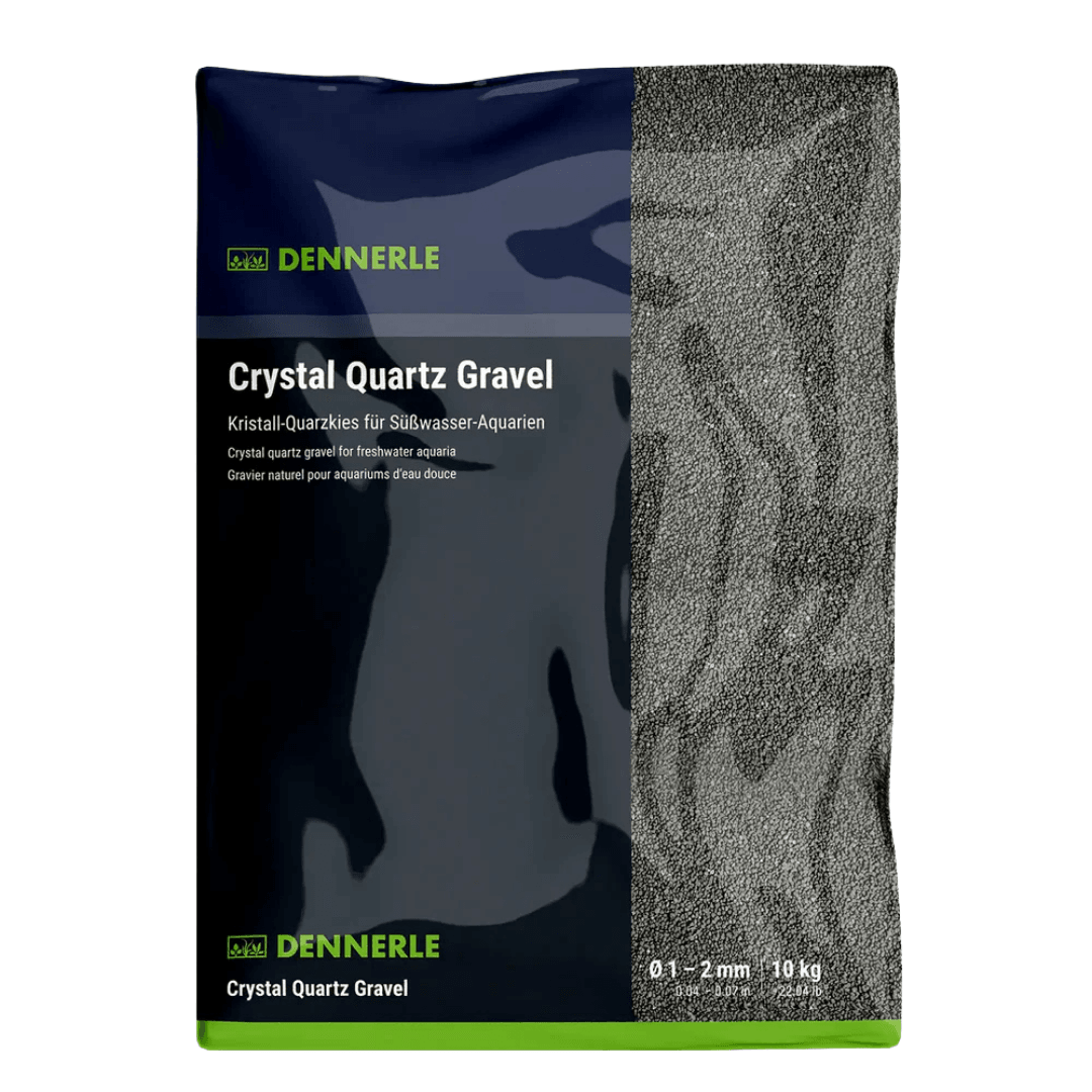 Dennerle Crystal Quartz Gravel Diamond Black 10kg