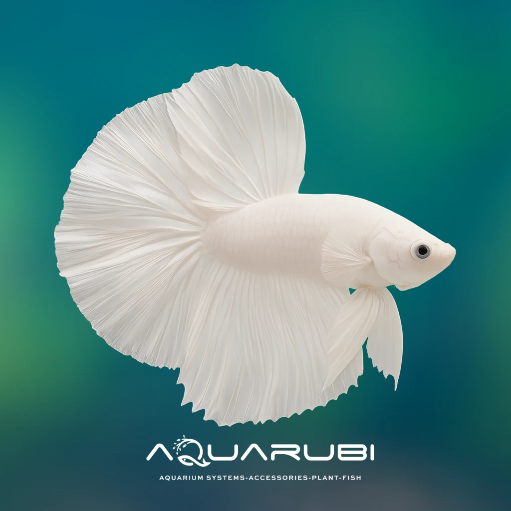 Halfmoon Betta White