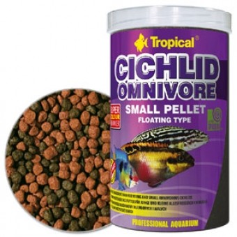 Tropical Cichlid Omnivore Small Pellet 1000ml/360gr