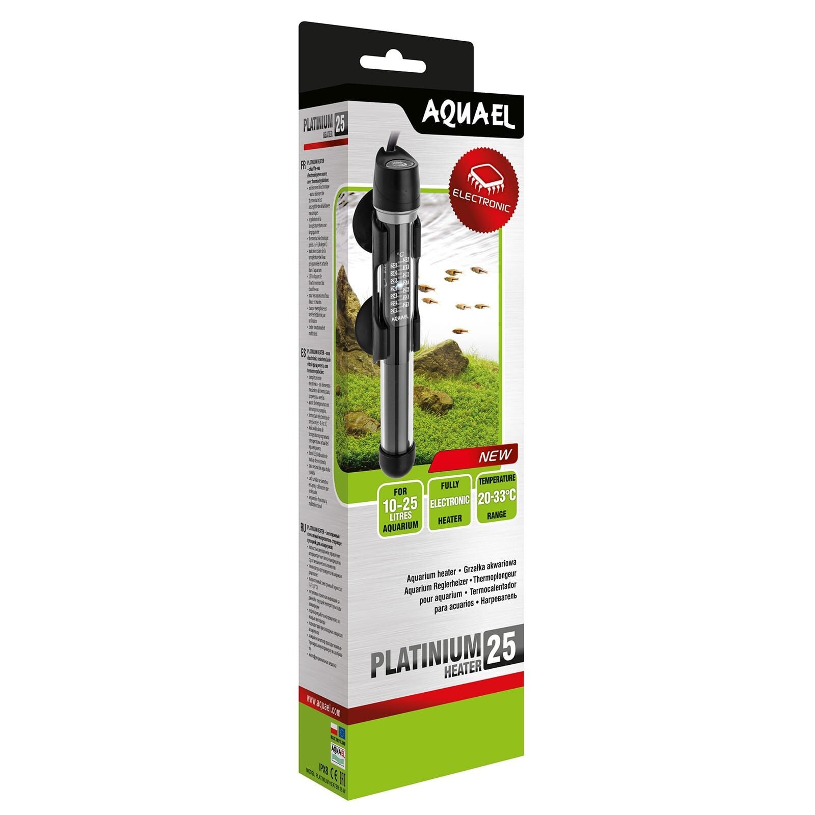 Aquael Glass Heater Platinium Isıtıcı - 25w