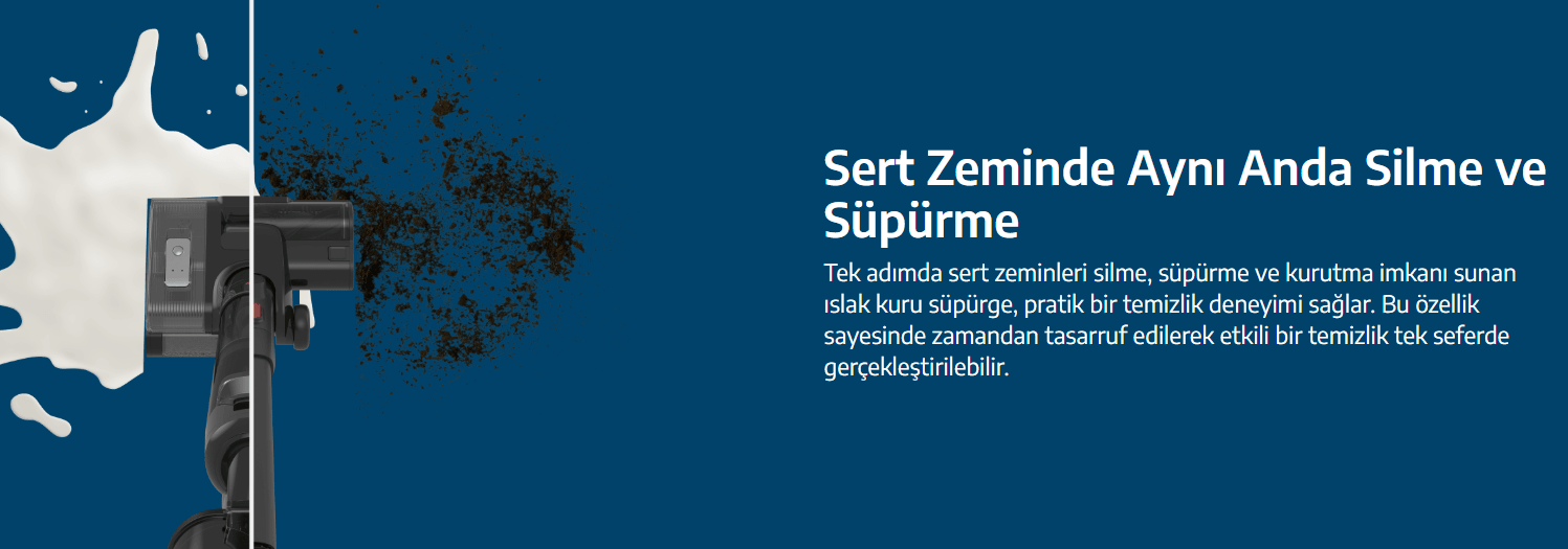 Beko VRW 90421 VD HydroTrio Islak - Kuru Şarjlı Dik Süpürge