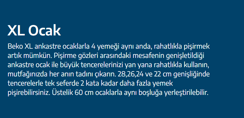 Beko BOCD T 6510 DWS Ankastre Ocak