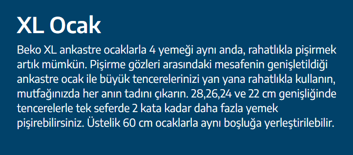 Beko BOMD D 6110 EI Ankastre Ocak