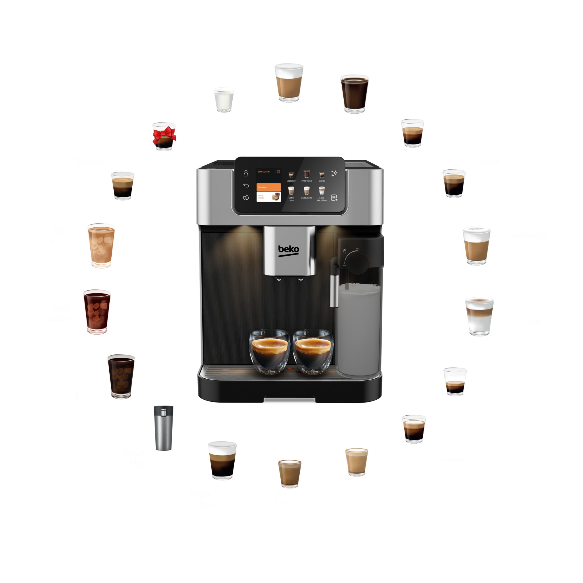 Beko CEG 7348 X CaffeExperto Tam Otomatik Espresso Makinesi