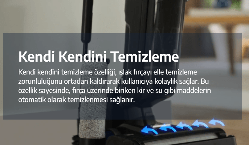 Beko SD 5341 HydroTrio Islak - Kuru Şarjlı Dik Süpürge
