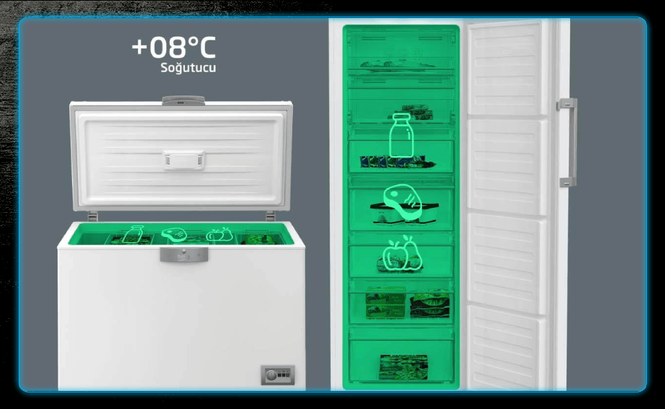Beko 7371 JEI Çekmeceli Derin Dondurucu
