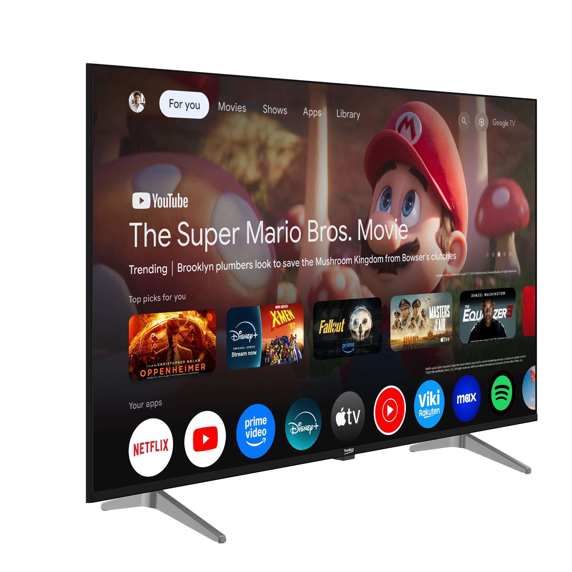 Beko B55 E 795 B 4K UHD Google TV