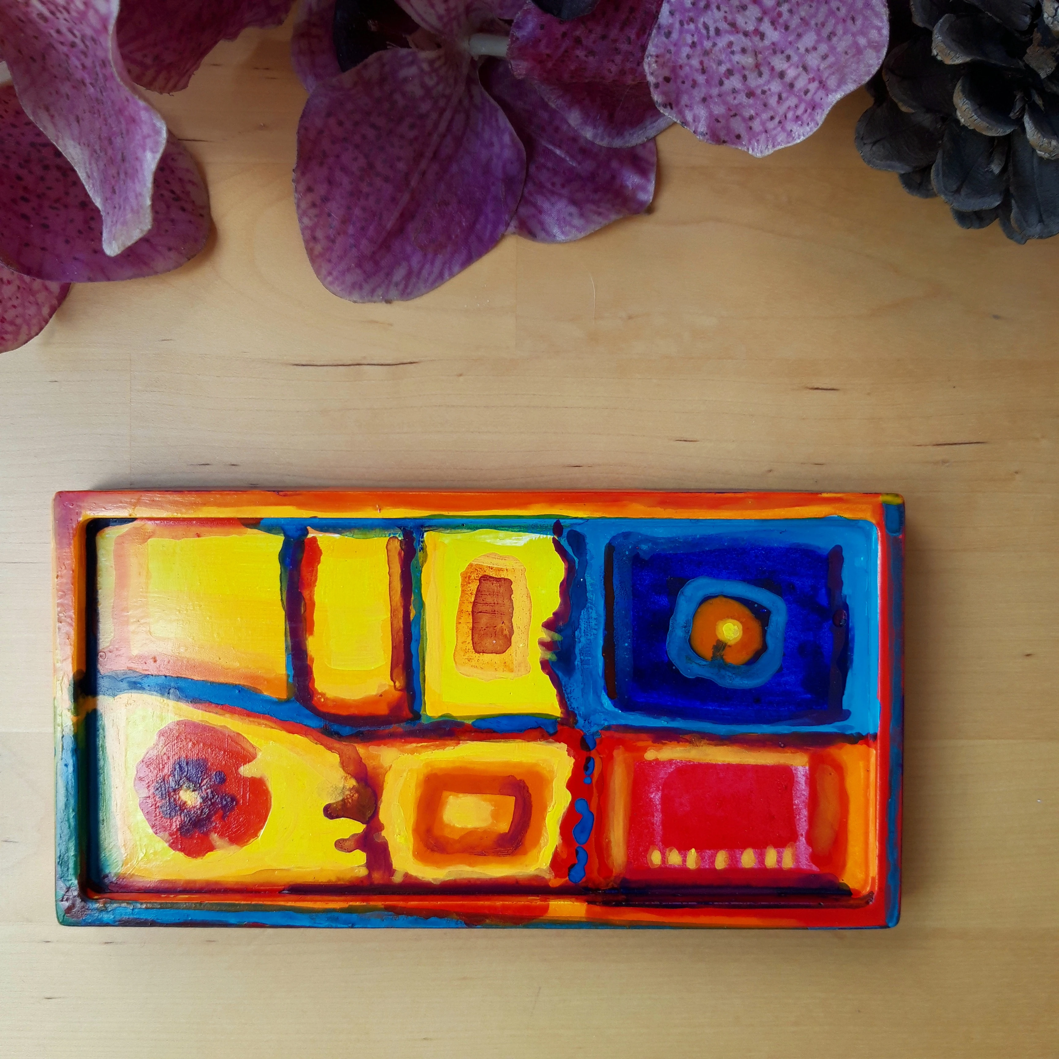 Dikdörtgen Dekor Tabak-4